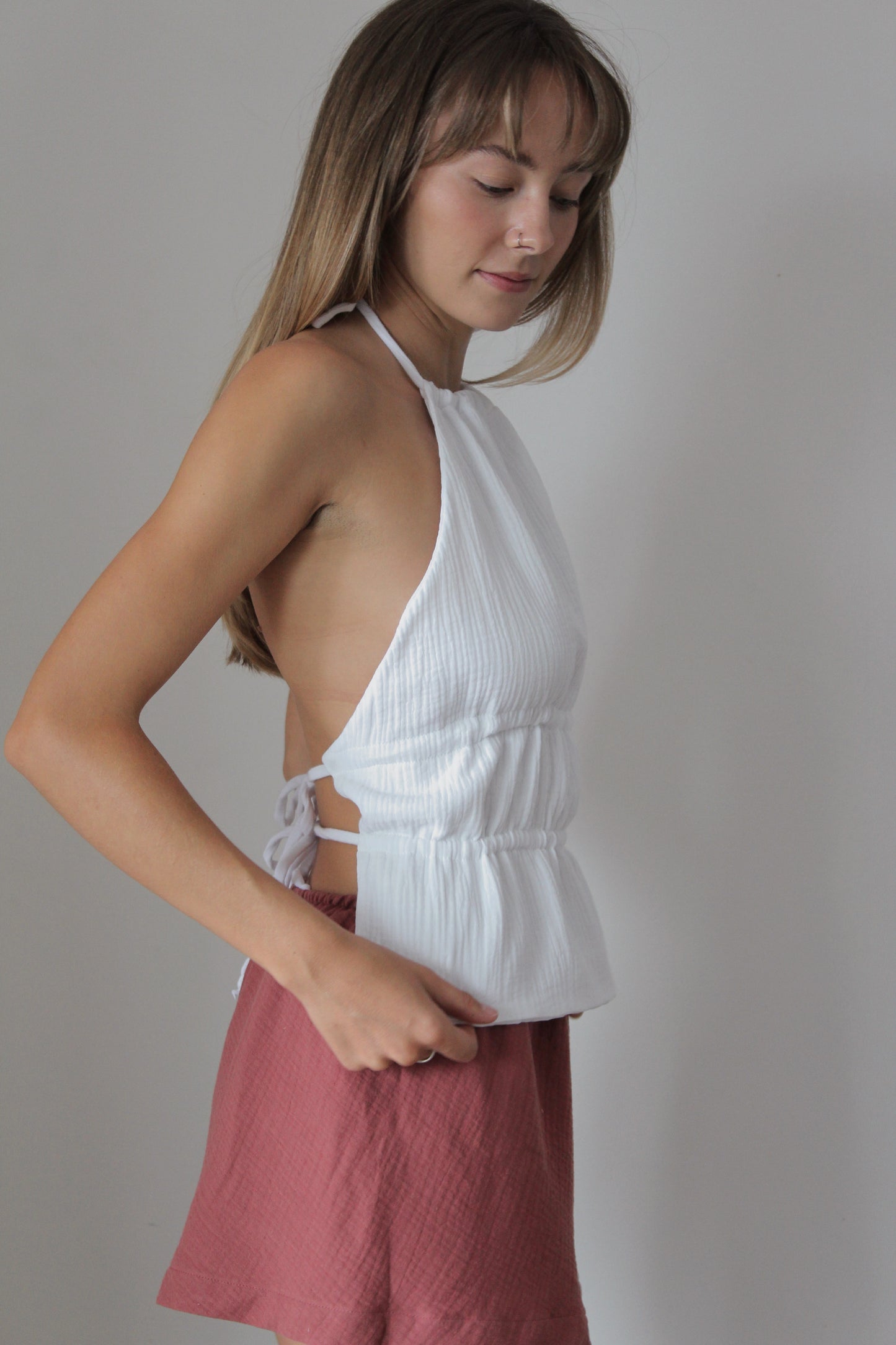 Halter Top White