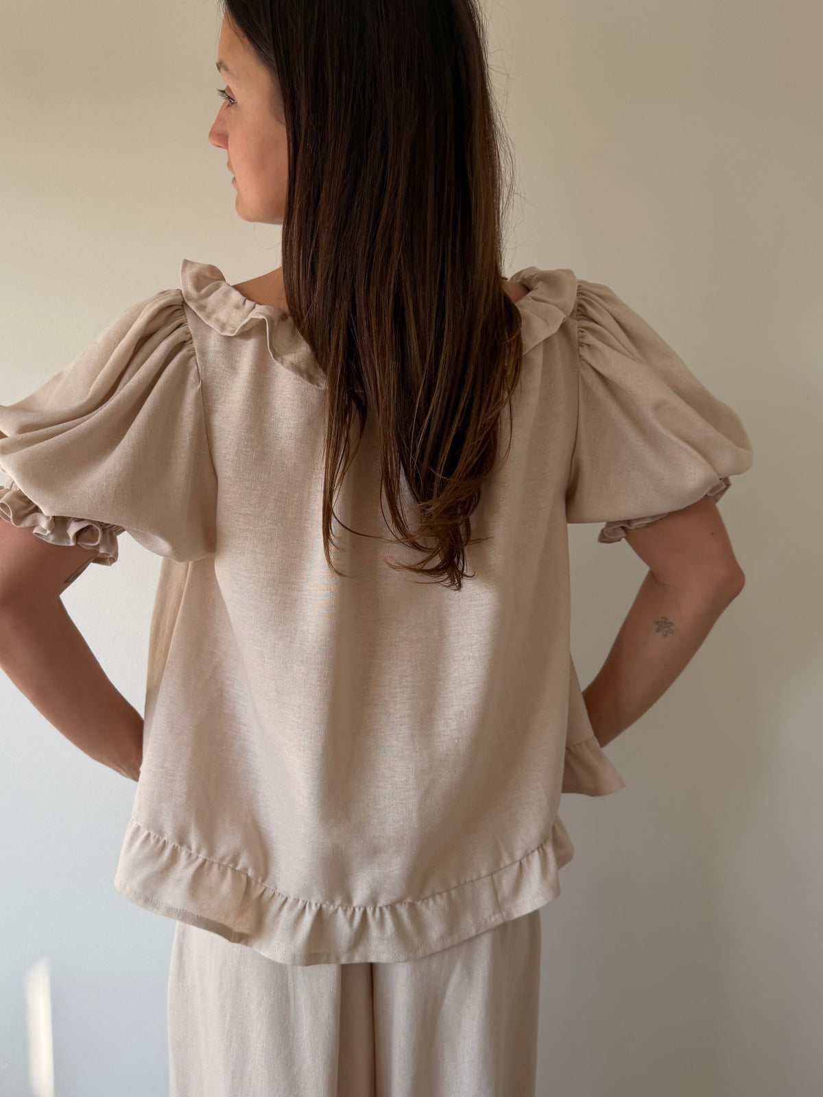 Ruffle Blouse ~ Blush