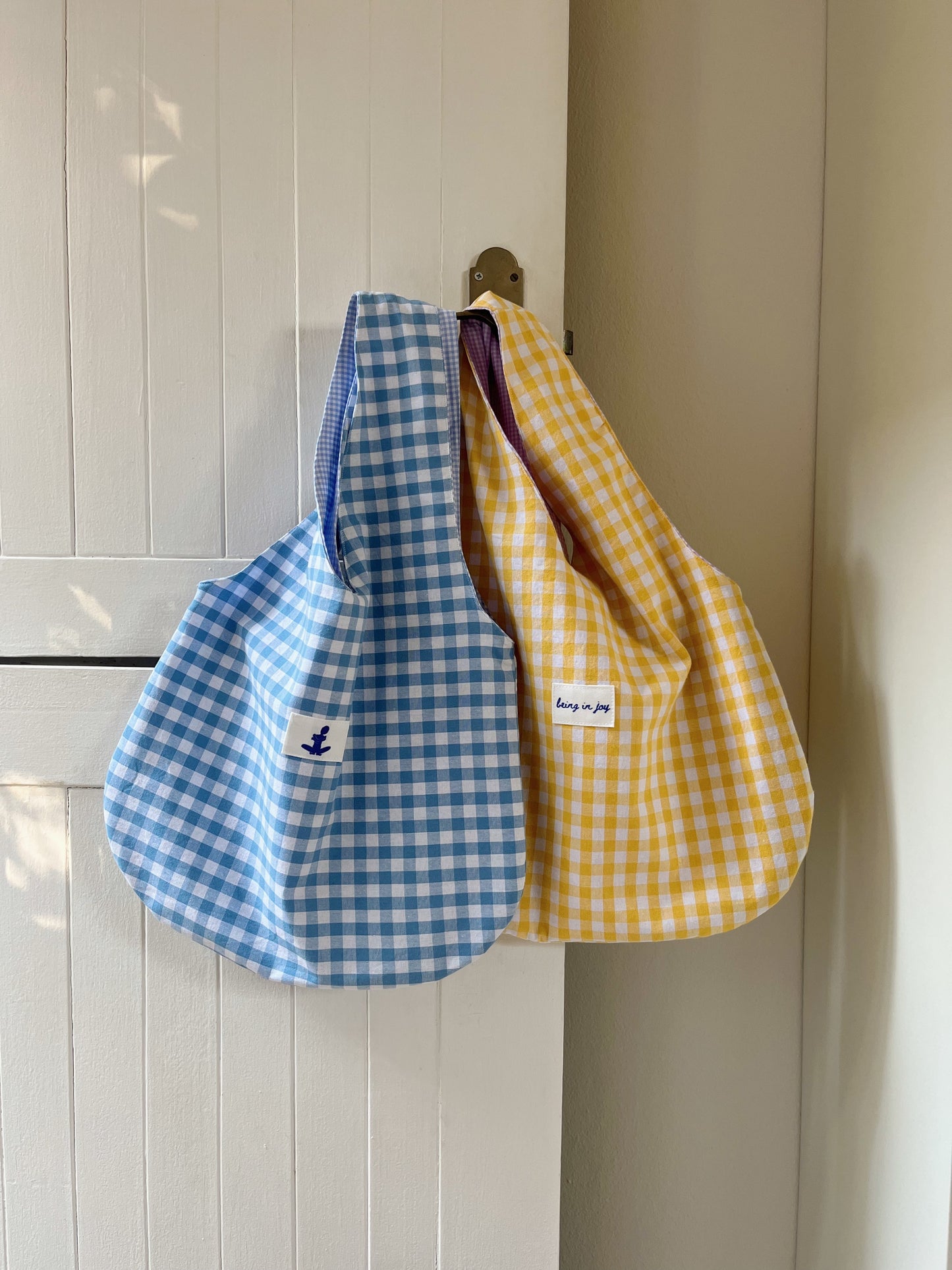 TOTE BAG YELLOW GINGHAM