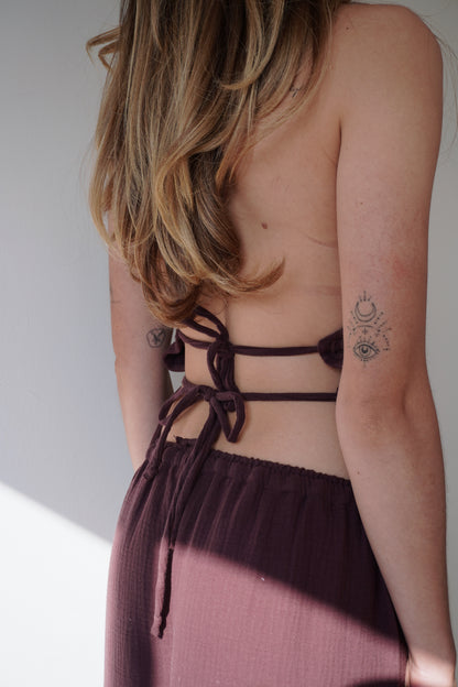 Halter Top Burgundy