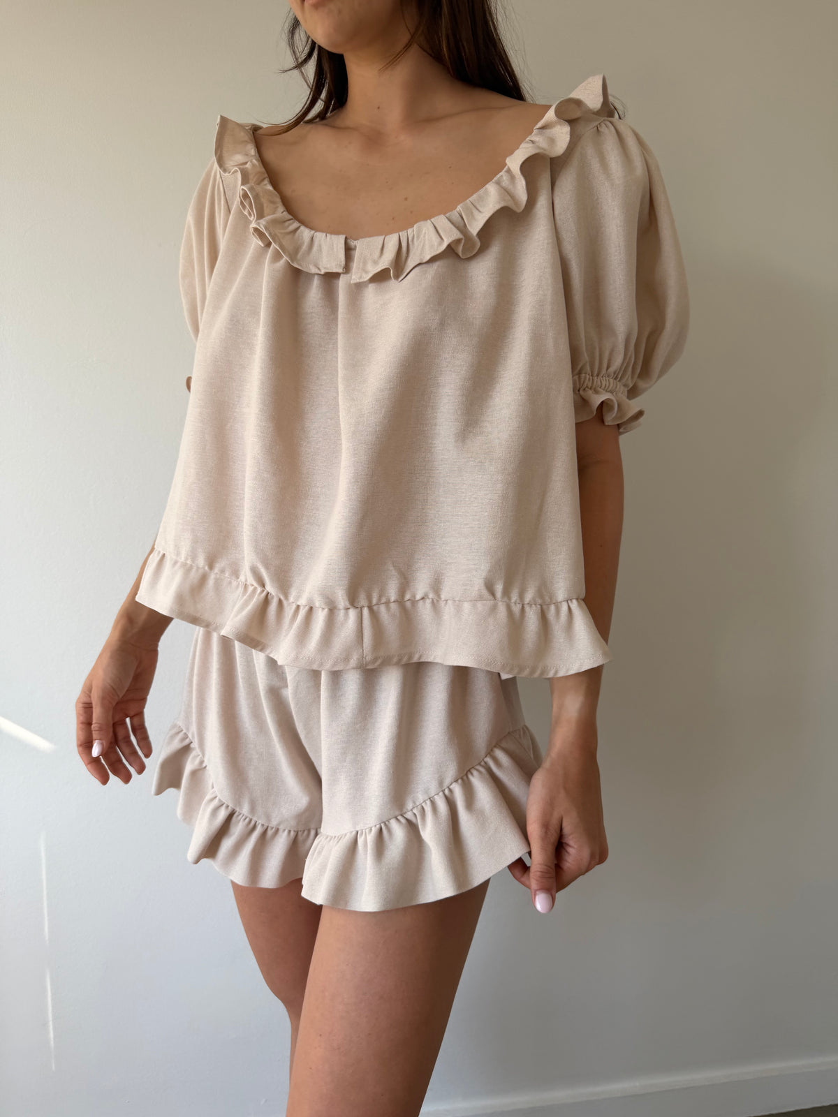 Ruffle Blouse ~ Blush