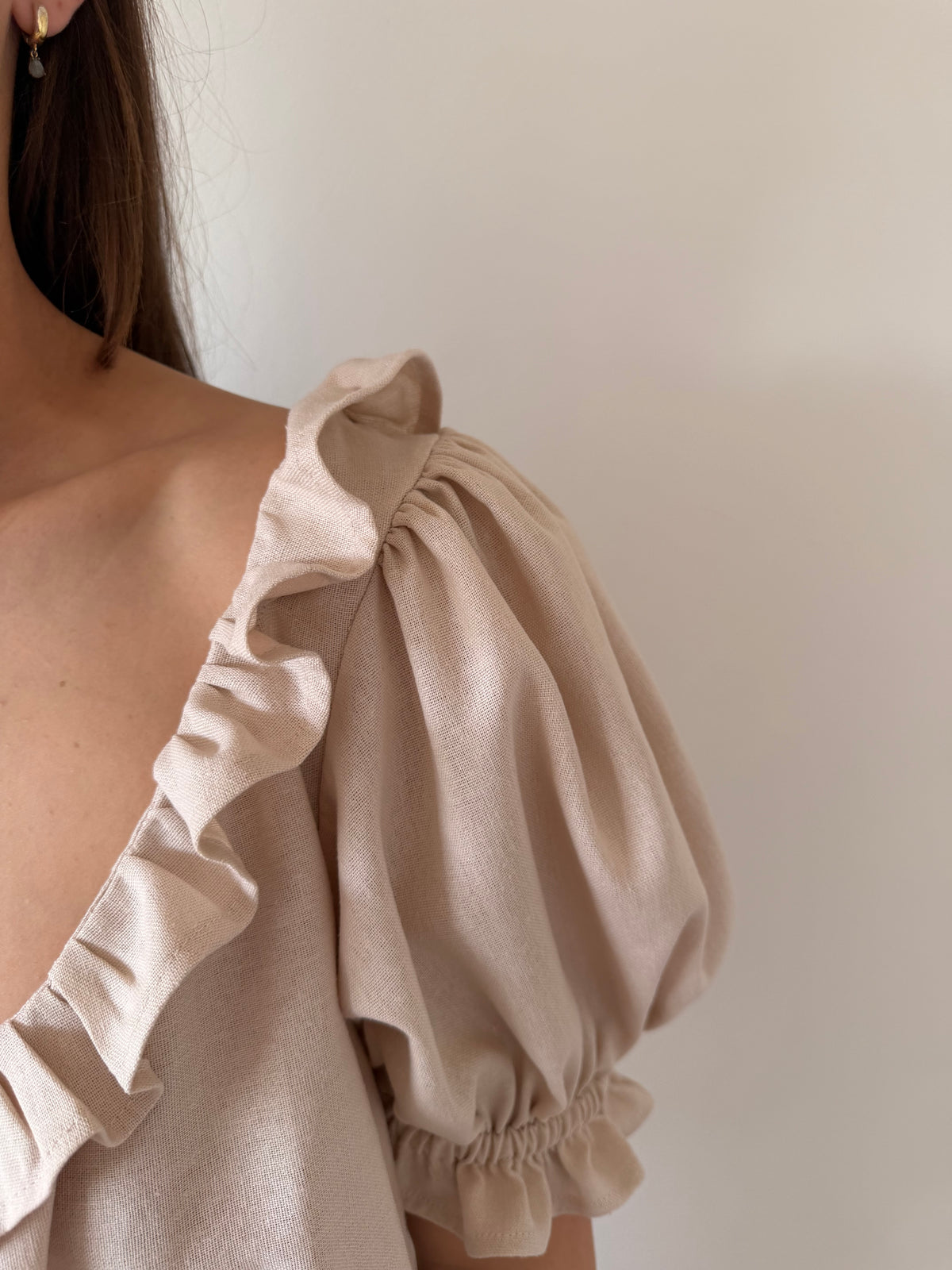 Ruffle Blouse ~ Blush