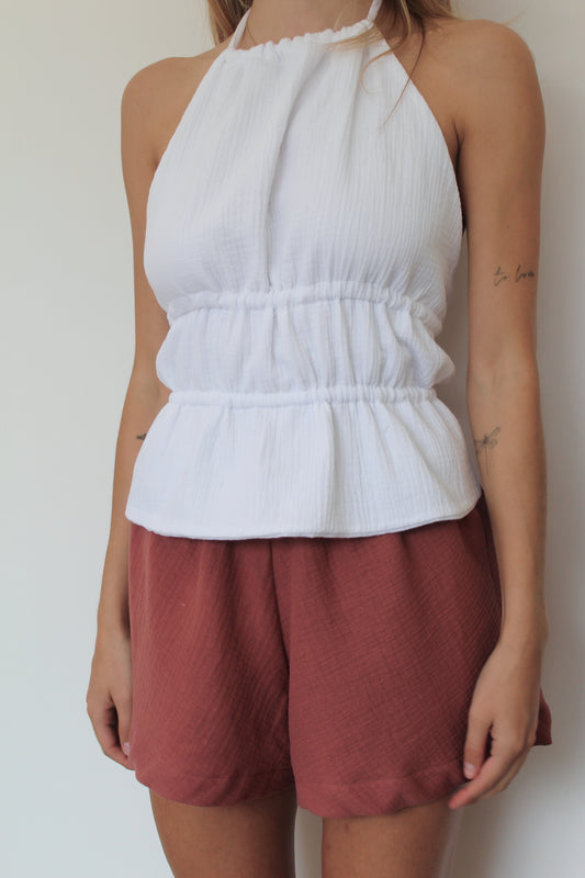 Halter Top White