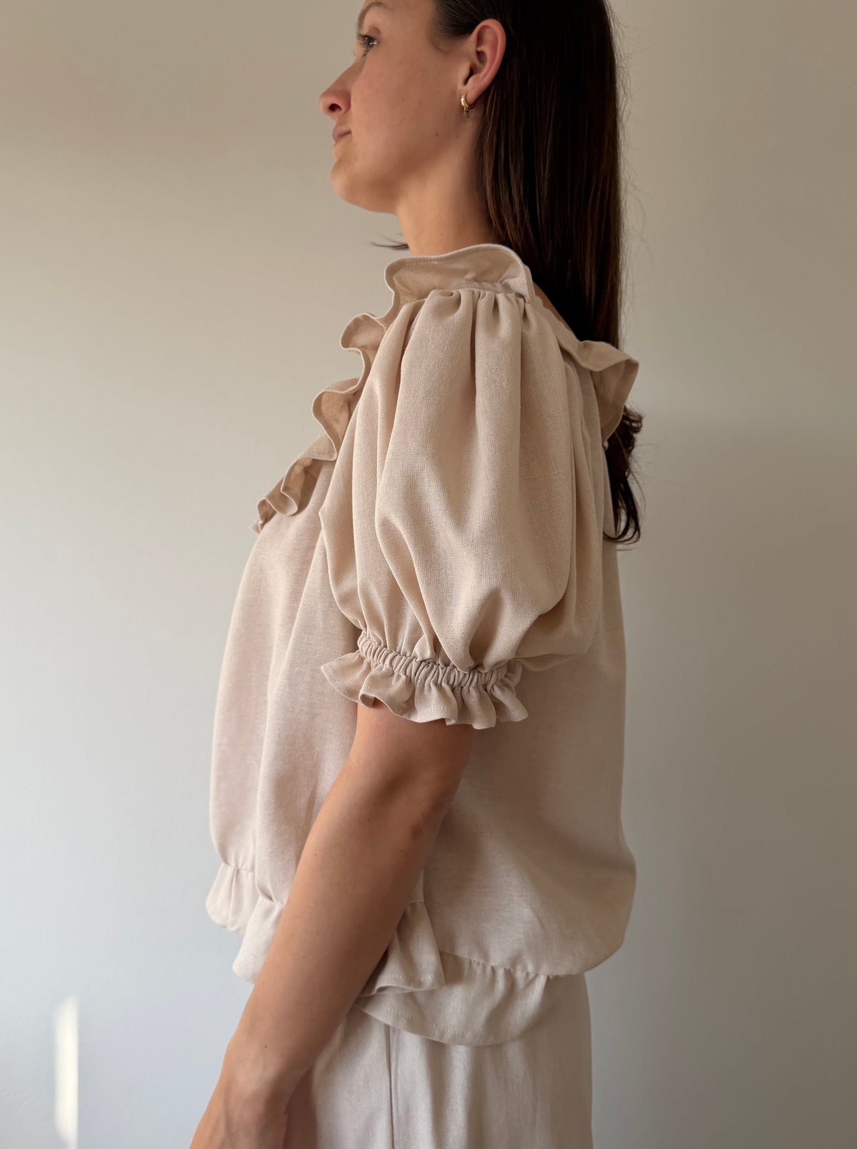 Ruffle Blouse ~ Blush