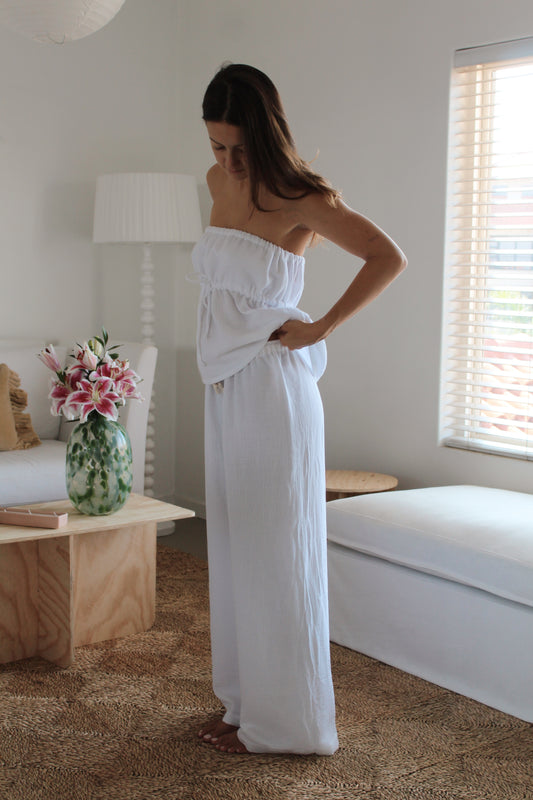 Blossom Pants White