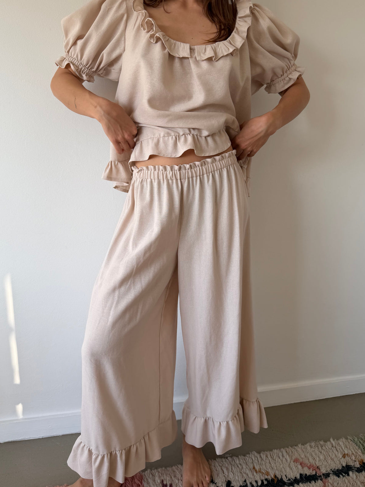 Ruffle Pants ~ Blush