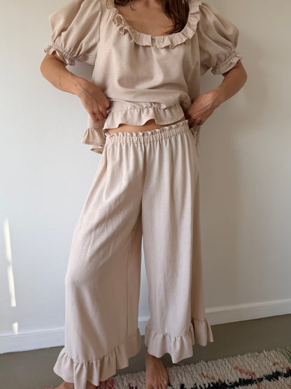Ruffle Pants ~ Blush