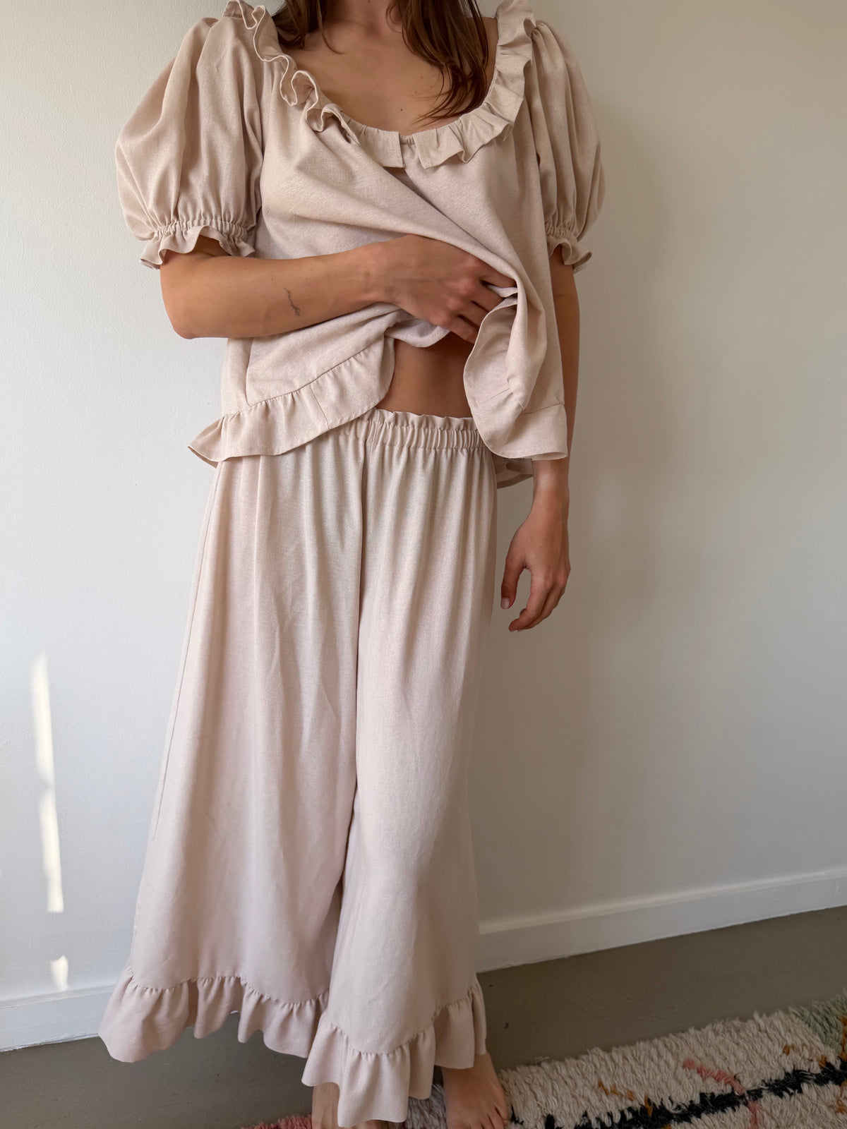 Ruffle Pants ~ Blush
